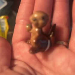 Hand Painted Porcelain Squirrel Miniature Antique