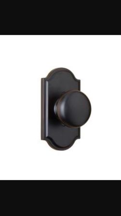Weslock elegance oil rubbed bronze premiere half dummy impress knob
