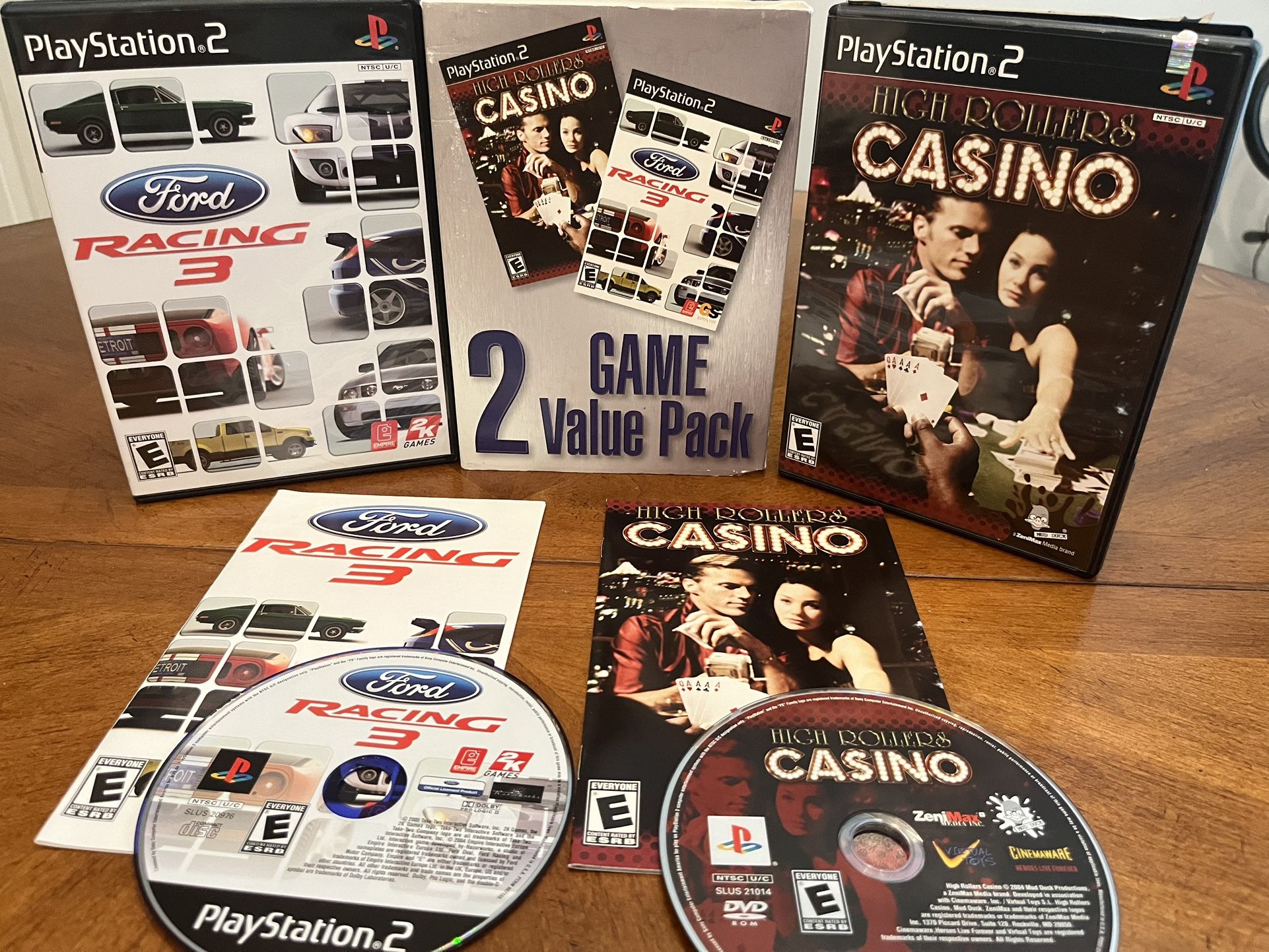 2 Game Value Pack For PlayStation 2