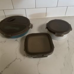 Silicone Collapsible Food Containers Set 3