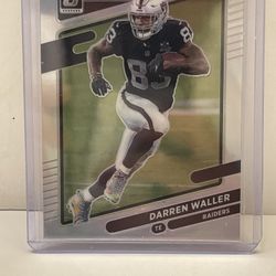 DARREN WALLER 2021 Panini Donruss Optic Football SILVER PRIZM HOLO #40 Raiders