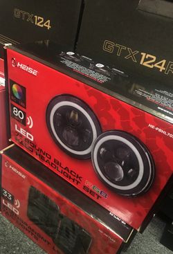 Jeep Wrangler halo headlight and led tail light