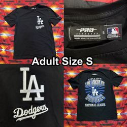 Pro Standard Los Angeles Dodgers National League Black T-Shirt Adult Size Small