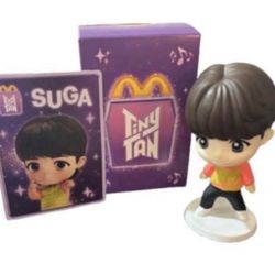 McDonalds Tiny Tan X BTS Happy Meal  Toy SUGA  #3 Throwback Limited Edition