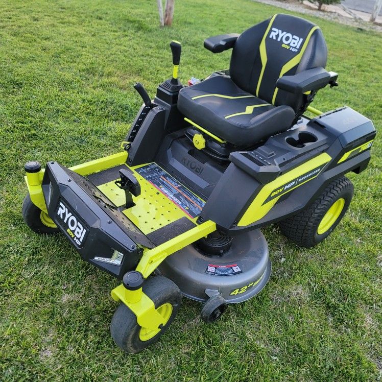 Riding Lawn Ryobi Lawn Mower Battery And Charger RYOBI 80V