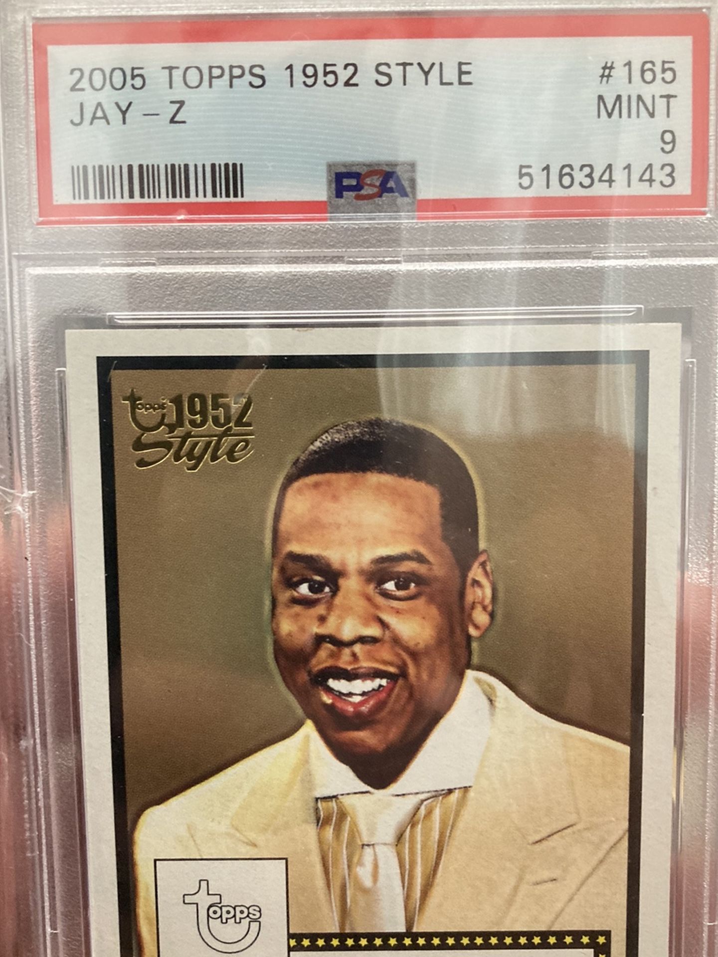 2005 topps 1952 style Jay Z PSA 9 Beautiful Card!POP4!