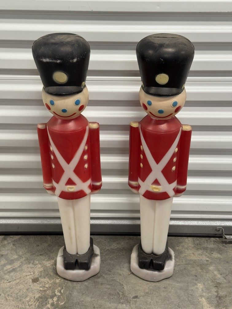 Vintage Union Toy Soldiers Christmas Blowmold