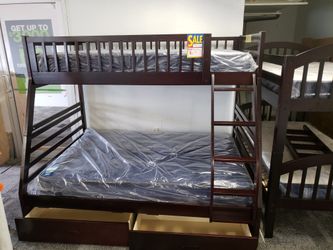 Twin full bunk bed