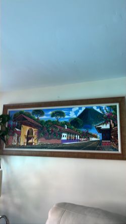 Cuadro volcán de agua Guatemala
