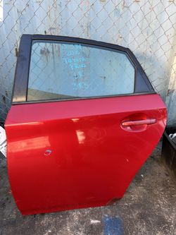 2010 - 2015 Toyota Prius Rear Door Driver Side Red