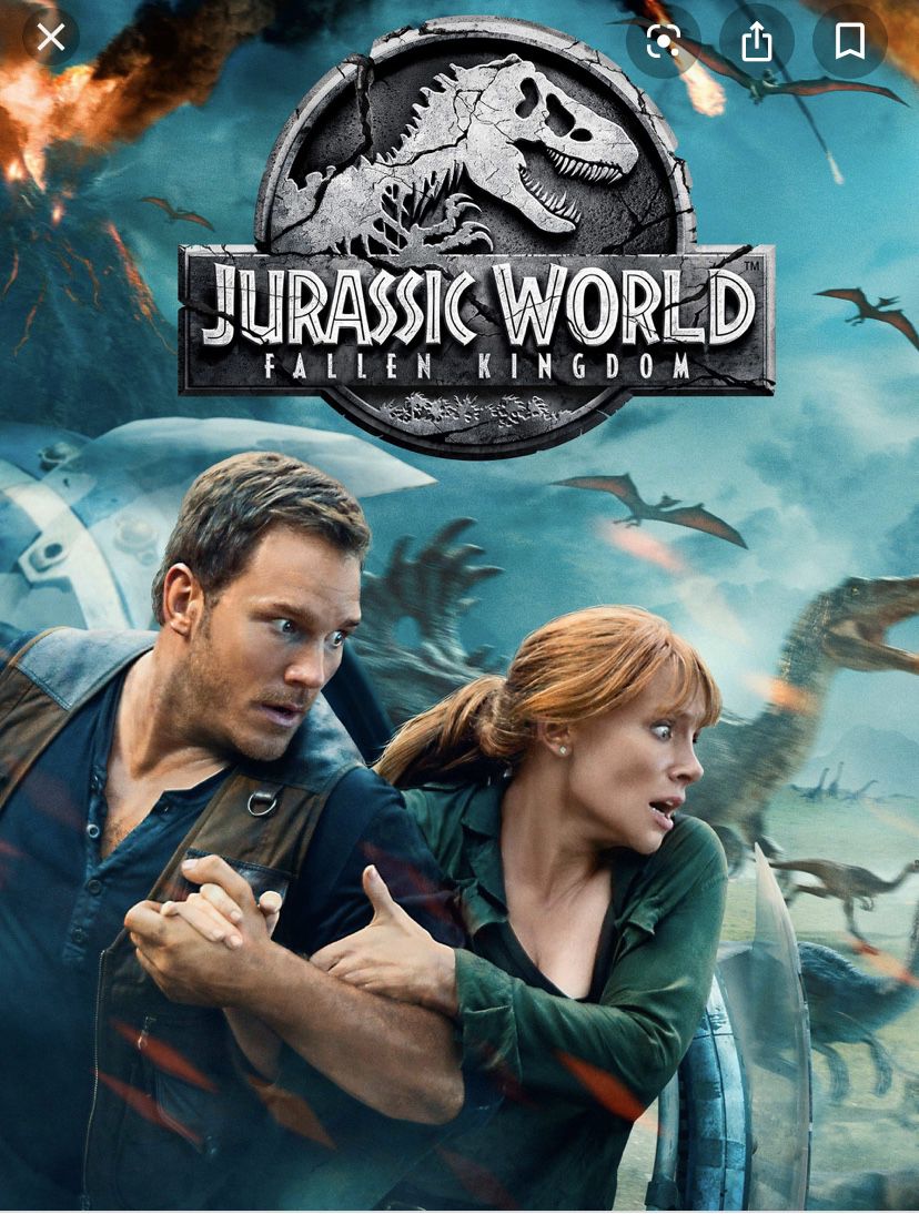 Jurassic world and Fallen Kingdom blu ray brand new