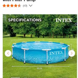 Alberca Intex 10x30 Metal Frame Con Filtro