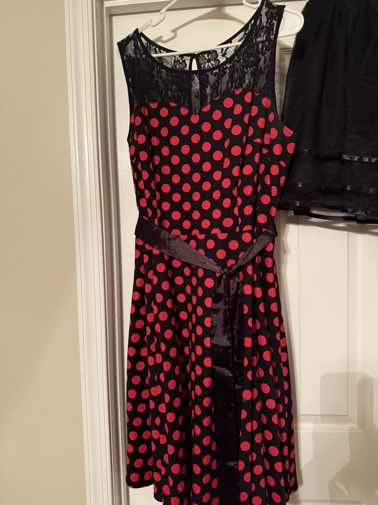 Red/Black Polka Dot Dress