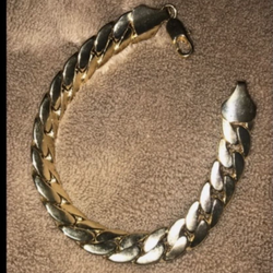 $60 Cuban Bracleet 18k Gold Plated