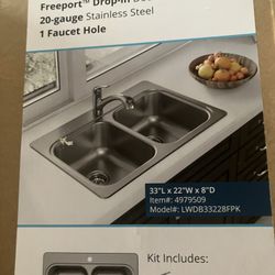 Elkay Freeport stainless steel sink New please read description