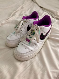 Nike Air Force 1 Low White Purple Sneakers