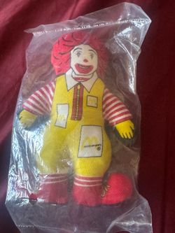 Vintage Ronald McDonald Stuffed Plush Doll