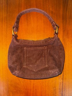 Brandy Melville Brown Mini Canvas Shoulder Bag