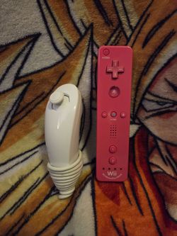 Pink Nintendo Wii Remote with Motion Plus