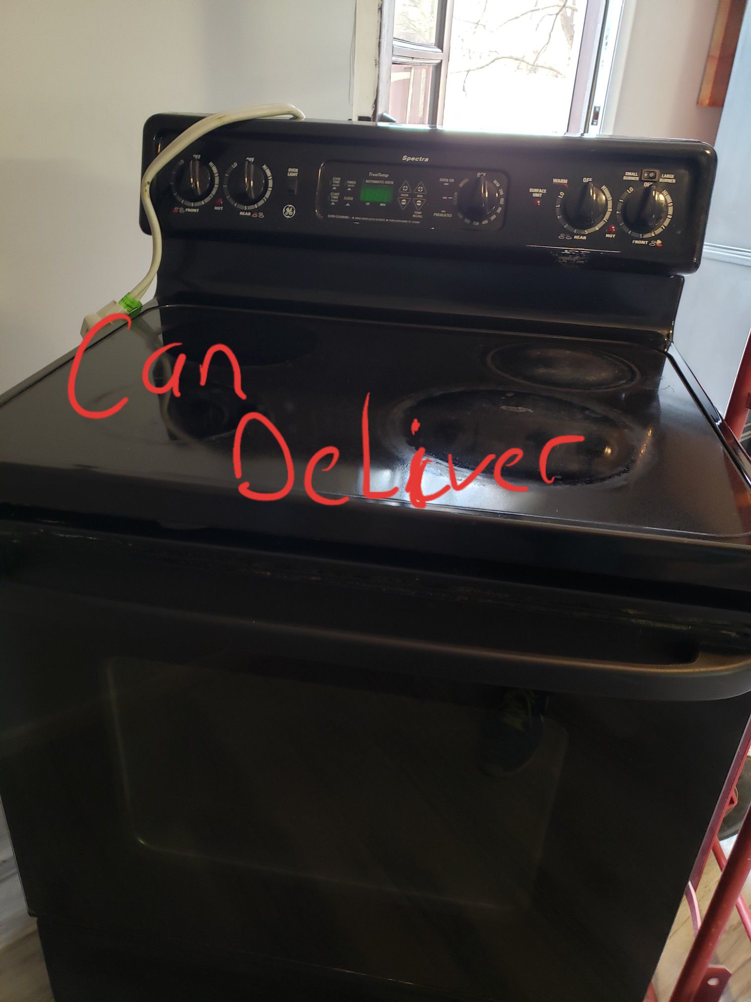 Electric stove. Can deliver