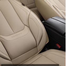 New Front and Back Seat Covers Full Set Beige