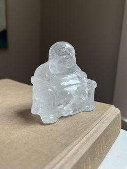 Small Clear Quartz Buddha ( firm on price )