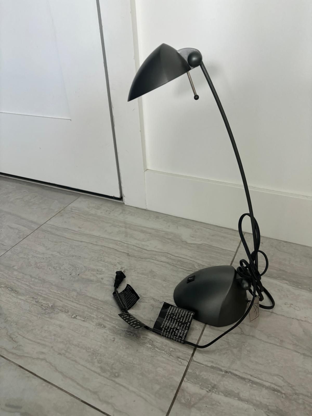 Black Halogen desk lamp 20 “ tall.. $20