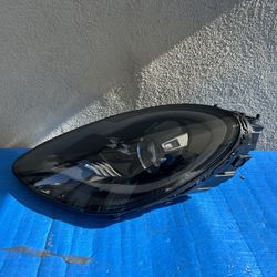 2017 2018 2019  PORSCHE BOXTER CAYMAN LEFT LH HEADLIGHT COMPLETE OEM USED