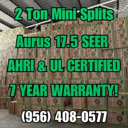 2 Ton Mini Split | Aurus 17.5 SEER INVERTER | AHRI Certified | UL Certified | 7 Year Warranty