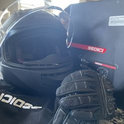NEW Sedici Strada II Helmet + Gloves 