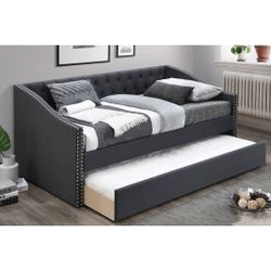 Gray Daybed With Trundle 