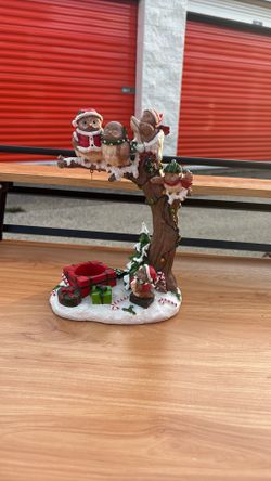 Owl Christmas Figure 