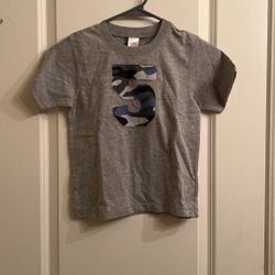 Birthday Boy Shirt For 5th Birthday (Camo Number)