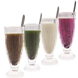 Chefcaptain Fountain Shoppe Classic, XL Milk Shake, Ice Cream Soda Glass