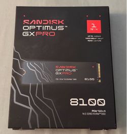 SanDisk Optimus GX PRO 8100 1TB PCIe 5.0 NVMe SSD