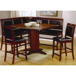 6 Piece Counter Height Dining Set with booth seating (NO CREDIT CHECK FINANCING)