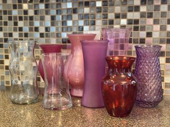 Lot of 8 Flower Vases 🌸🌺🌹🌻