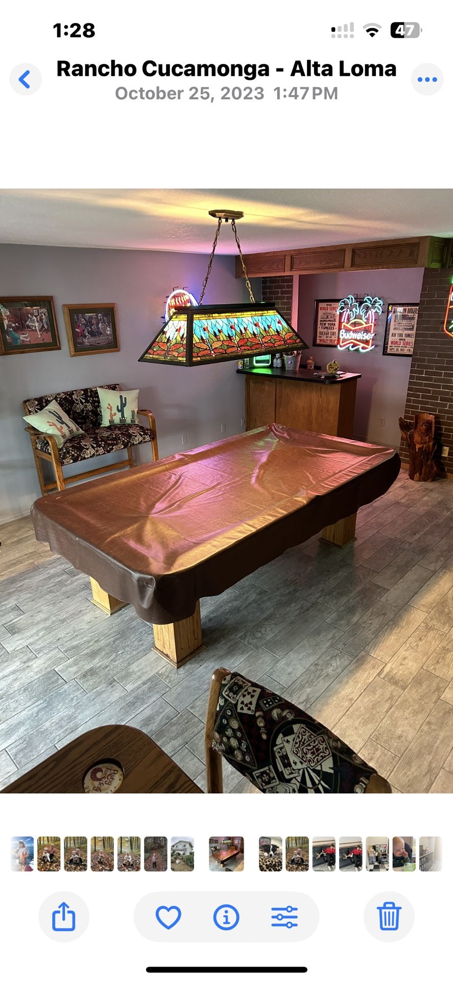 Pool Table Bench Stick, Stand Light