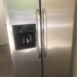 Black And Stainless Steel Frigidaire Refrigerator 
