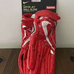 Supreme Nike Vapor Jet Skill Glove - Red - Large
