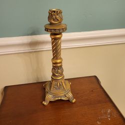 Terrible Looking Single Gold Decorative Candle Holder