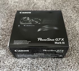 Canon PowerShot G7 X Mark III Point & Shoot Digital Camera - Black (NEW/SEALED)