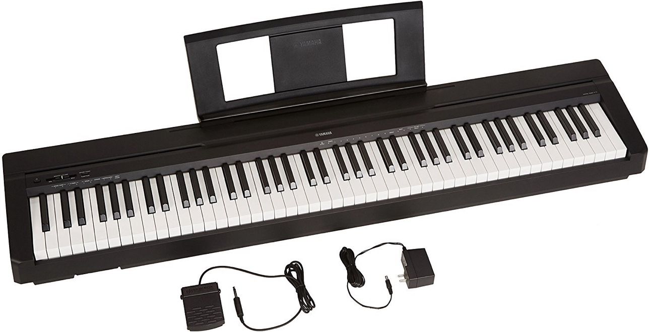 Yamaha P71 88-Key Digital Piano - Weighted Keys, Sustain Pedal Included!