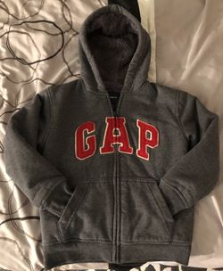 GAP Cozy Faux Fur logo hoodie for boys