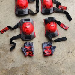 Kids Cars Knee Pads, Elbow Pads, Fingerless Gloves