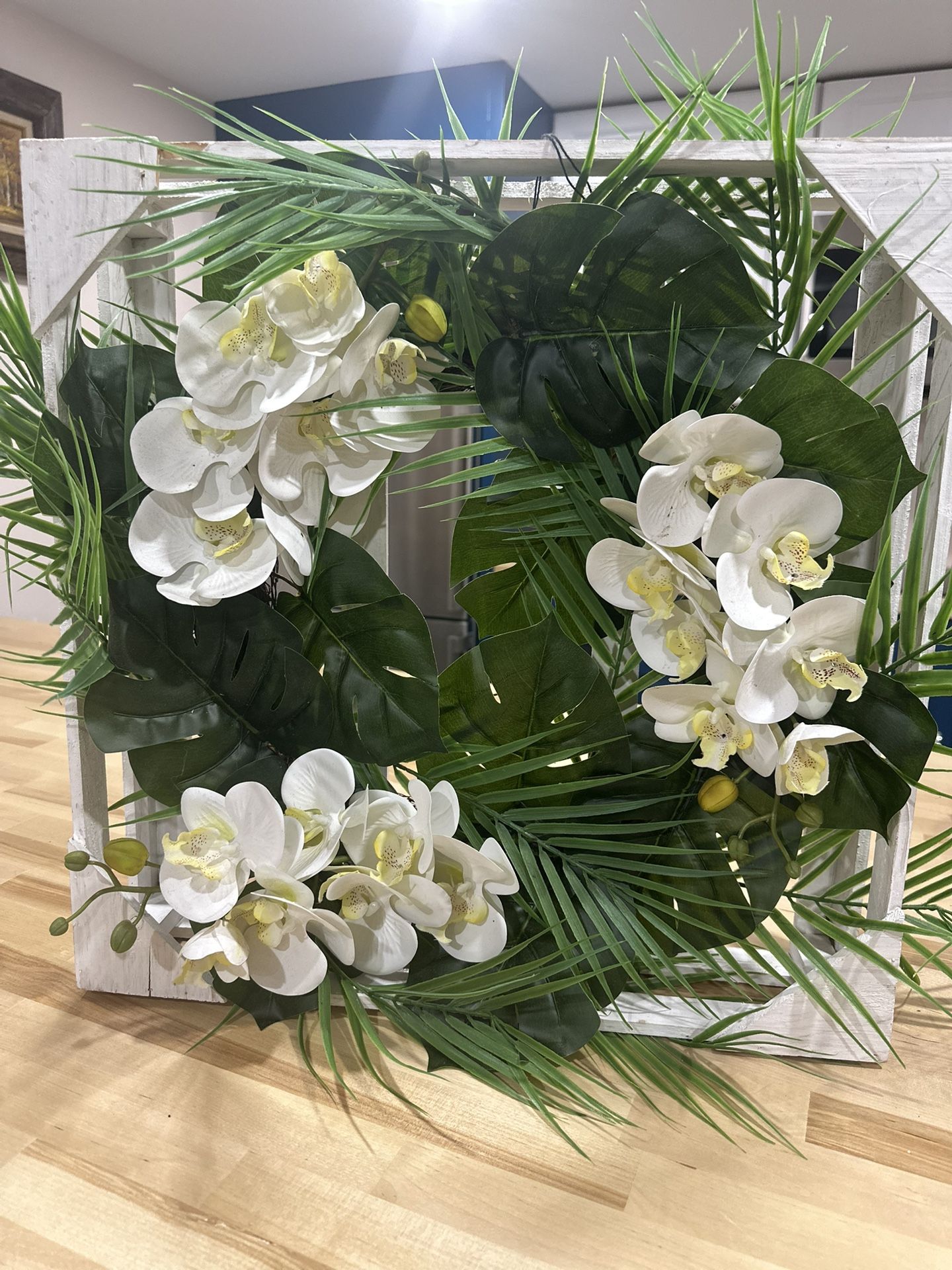 Outdoor Orchids Wreath