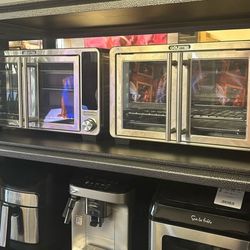 Gourmia 9-Slice Digital Air Fryer Oven with 14 One-Touch Cooking Functions and Auto French Doors: Convection Toaster Oven