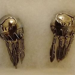 Silver Lakota Post Earrings