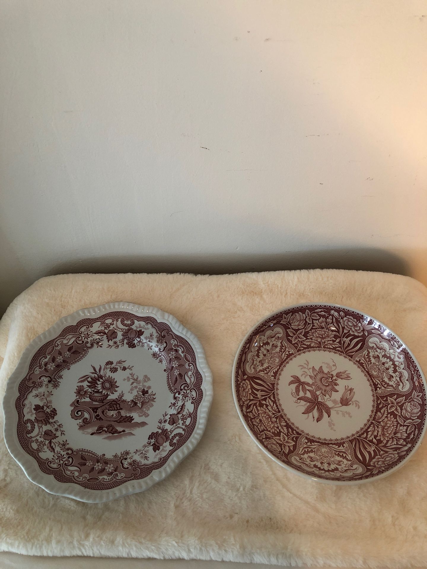 Spode archive collection cake plate 10 1/2 inches and bowl 10 inch