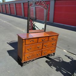Seven Drawer Dresser With Mirror